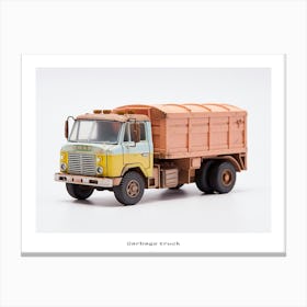 Toy Car Garbage Truck Poster Canvas Print