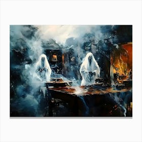 Ghosts In The Kitchen Canvas Print