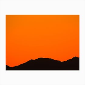 Sunset Over the Mountains of Eilat I Canvas Print
