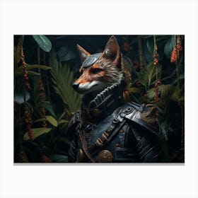 Gray Fox 4 Canvas Print