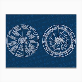 Zodiac Signs - Alchemy constellations poster Canvas Print