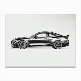 Bmw M4 Sports Car Style Canvas Print