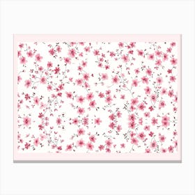 Pink Cherry Blossoms Canvas Print