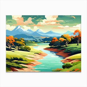 Landscape Painting 17 Canvas Print