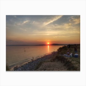 Aberavon sunset Canvas Print