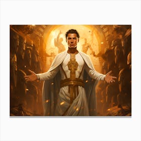 Cristiano Ronaldo Egyptian King Canvas Print