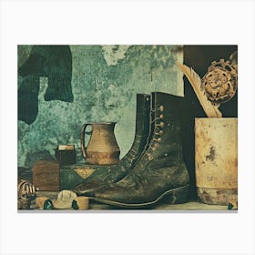 Old Boots Canvas Print