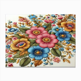 Russian Floral Painting 4 Canvas Print