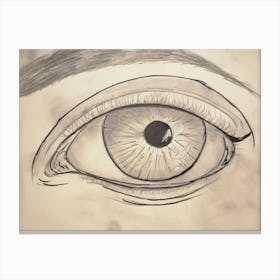 Soft eye Canvas Print