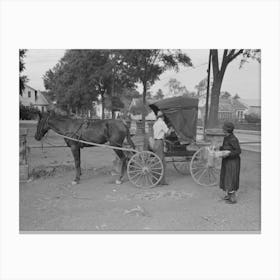 Loading Groceries Into Buggy, Lafayette, Louisiana By Russell Lee Canvas Print