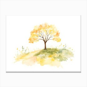 Watercolor Tree Stampe su tela