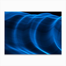 Glowing Abstract Curved Lines Canvas Print