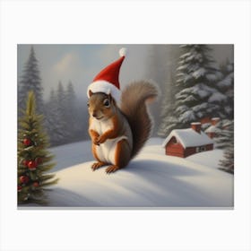 Christmas Animals 5 Canvas Print