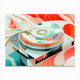 Abstract Cd Cover Canvas Print