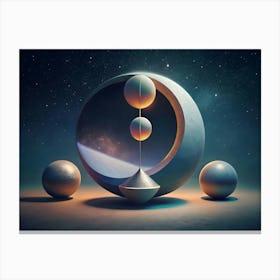 Spheres In Space Canvas Print