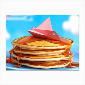 Stack Of Pancakes Canvas Print