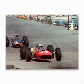 17 Surtees In A Ferrari 312 V12 Canvas Print