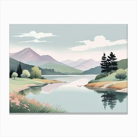 Landscape Painting Canvas Print