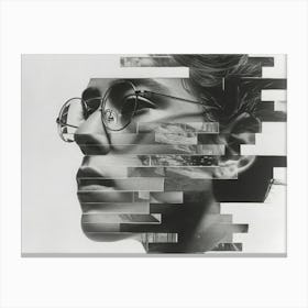 Typographic Illusions in Surreal Frames: 'Twist' Canvas Print