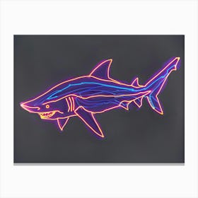 Neon Goblin Shark 3 Canvas Print