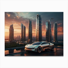 Futuristic Car 16 Canvas Print