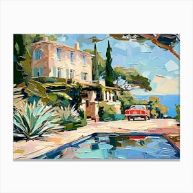 House By The Sea Canvas Print