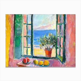 Open Window Lemos Matisse Style Landscape Canvas Print