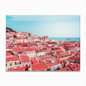 View On The Roofs Of Lisbon Canvas Print