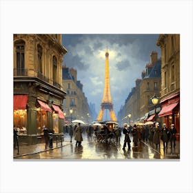 Parisian Nightlife 1 Canvas Print