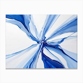 Abstract Blue Painting Canvas Print