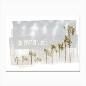 California Vibes Vintage Canvas Print
