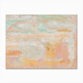 Original Abstract Orange Oil Painting Canvas Print