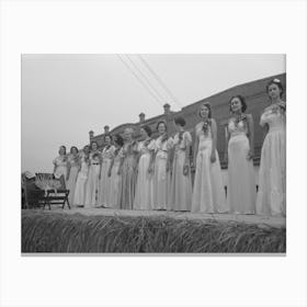 Untitled Photo, Possibly Related To Princesses, National Rice Festival, Crowley, Louisiana By Russell Lee Canvas Print
