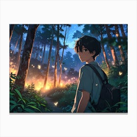 Anime Forest Canvas Print