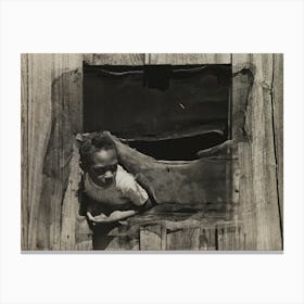 Sharecropper Girl, Texas By Russell Lee Canvas Print