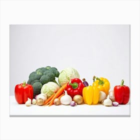 A Cornucopia Abundant With Seasonal Vegetables Like Radishes Beans Tomatoes And Broccoli Placed A Canvas Print