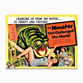 Monster That Challenged The World, Horror Movie Poster Canvas Print