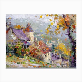 Autumn Village Canvas Print