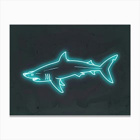 Aqua Hammerhead Shark 3 Canvas Print