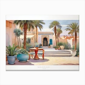 Moroccan Garden Canvas Print