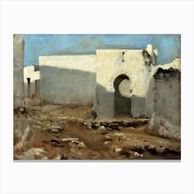 Moorish Buildings In Sunlight, John Singer Sargent Canvas Print