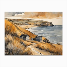 European Coastal Painting (184) Canvas Print