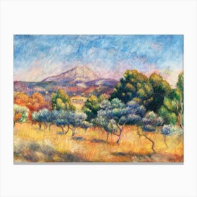 Montagne Sainte Victoire, Pierre Auguste Renoir Canvas Print