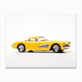 Toy Car 55 Corvette Yellow 2 Canvas Print