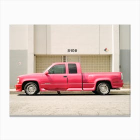Pink Chevy In La Canvas Print