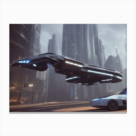 Futuristic Car Canvas Print