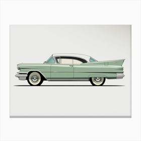 Classic Cadillac Deville Vintage Car Canvas Print