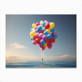 Floating Balloon Canvas Print