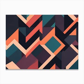 Abstract Geometric Pattern 4 Canvas Print