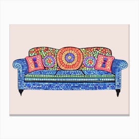 Mosaic Couch Canvas Print